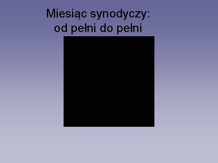 Miesiąc synodyczy: od pełni do pełni 