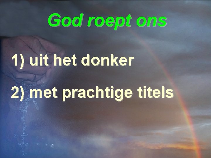 Liturgie God roept ons Opw. 194 Kinderen zingen Kom aan boord Lz. 1 Petrus