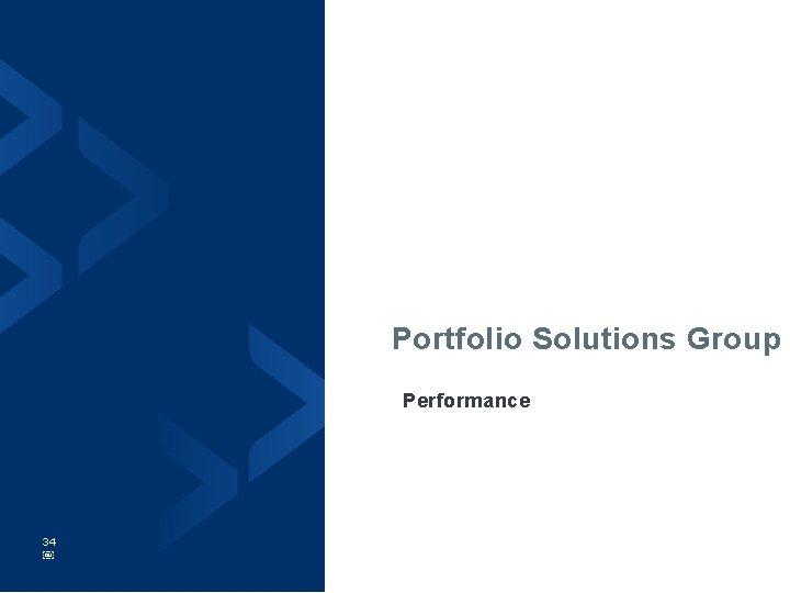 Portfolio Solutions Group Performance 34 ￼ 