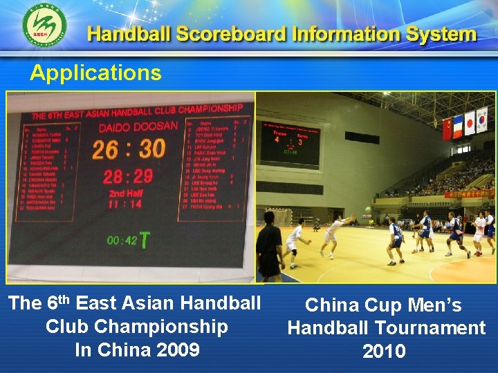 Applications The 6 th East Asian Handball Club Championship In China 2009 China Cup