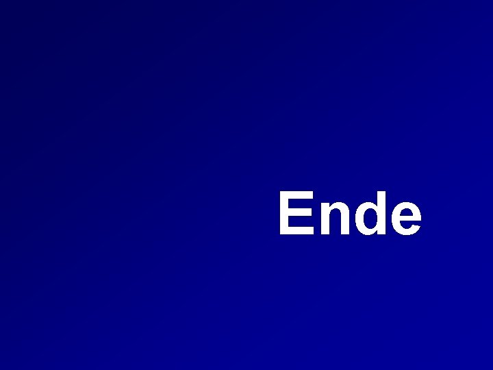 Ende 