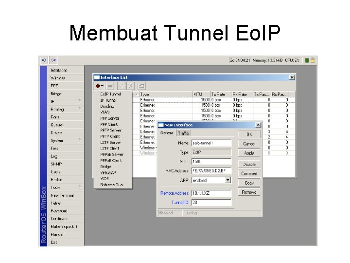 Membuat Tunnel Eo. IP 