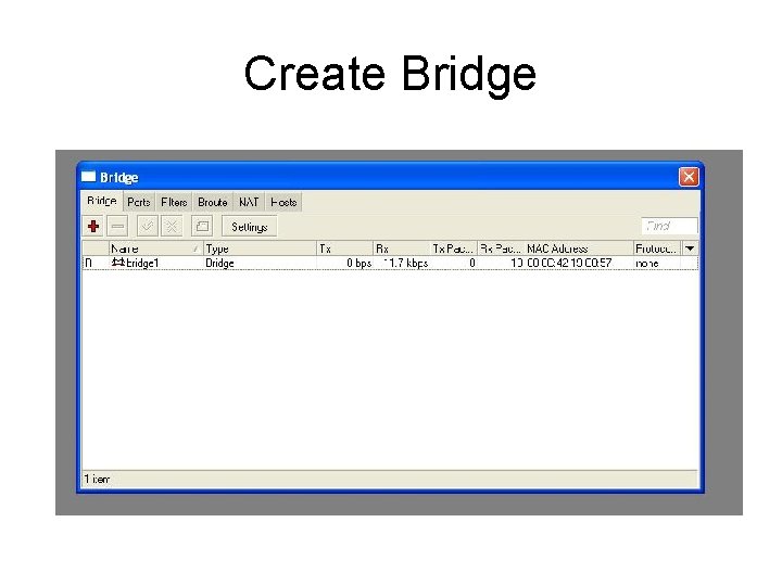 Create Bridge 
