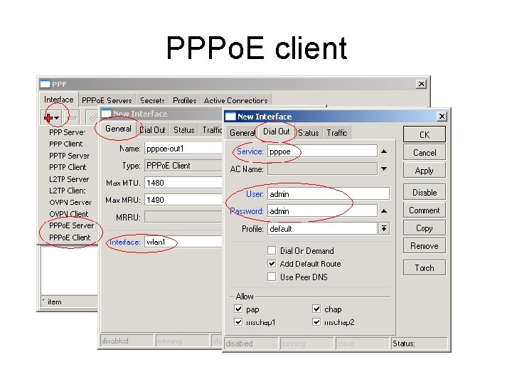 PPPo. E client 