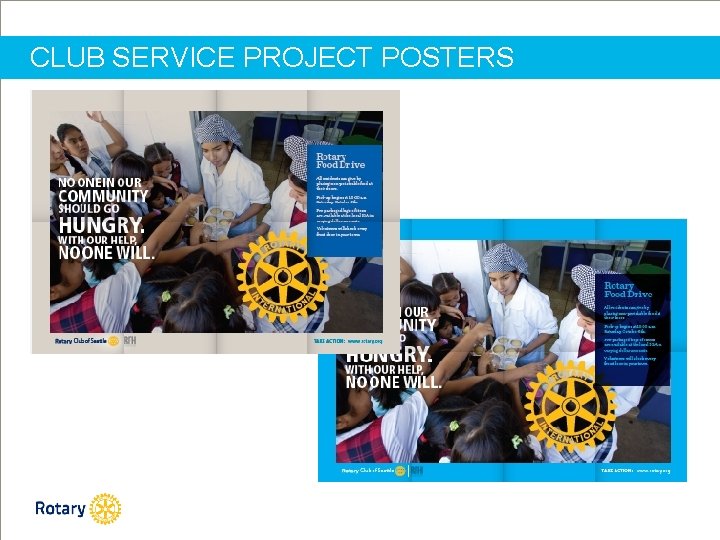 CLUB SERVICE PROJECT POSTERS 