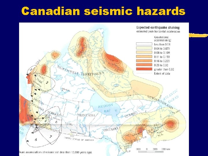 Canadian seismic hazards 