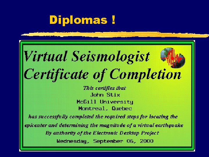 Diplomas ! 