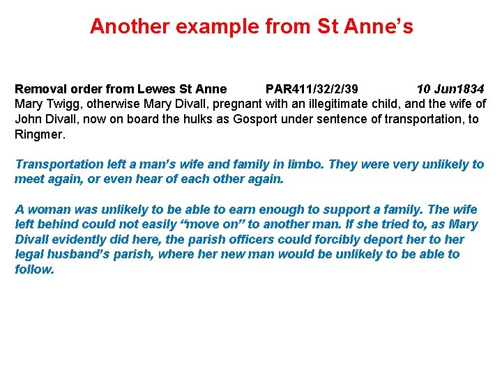 Another example from St Anne’s Removal order from Lewes St Anne PAR 411/32/2/39 10