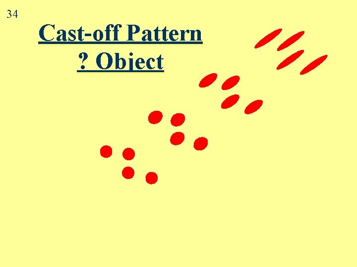 34 Cast-off Pattern ? Object 