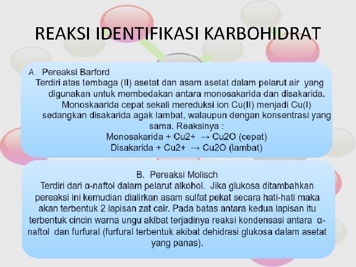 REAKSI IDENTIFIKASI KARBOHIDRAT 