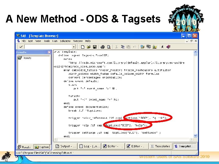 A New Method - ODS & Tagsets 