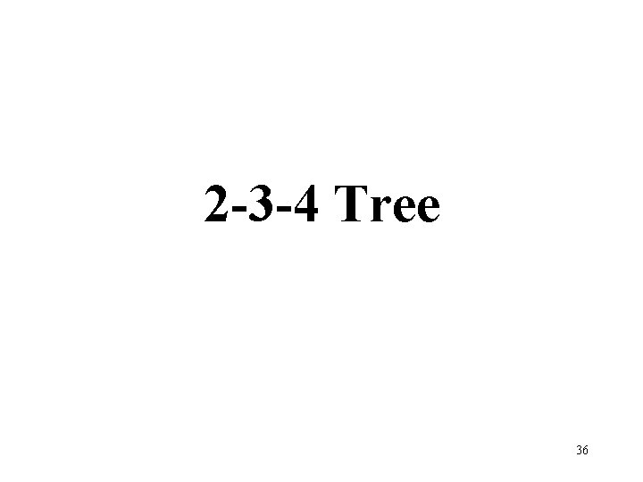 2 -3 -4 Tree 36 