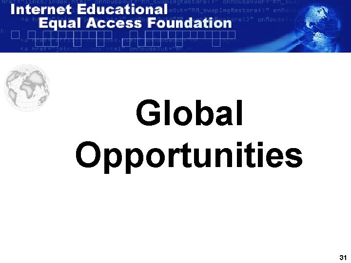 Global Opportunities 31 