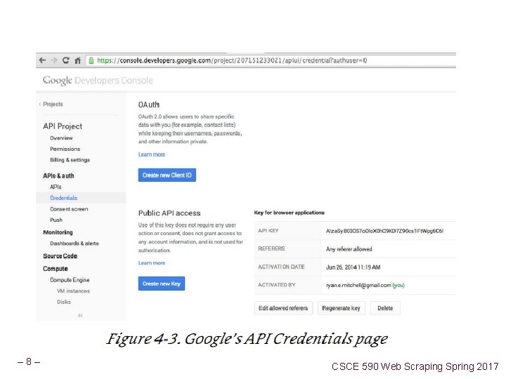 – 8– CSCE 590 Web Scraping Spring 2017 – 8– CSCE 590 Web Scraping Spring 2017