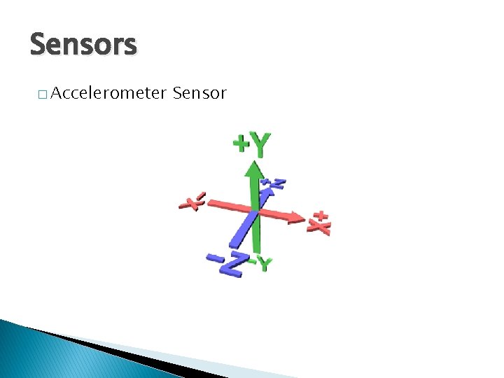 Sensors � Accelerometer Sensor 