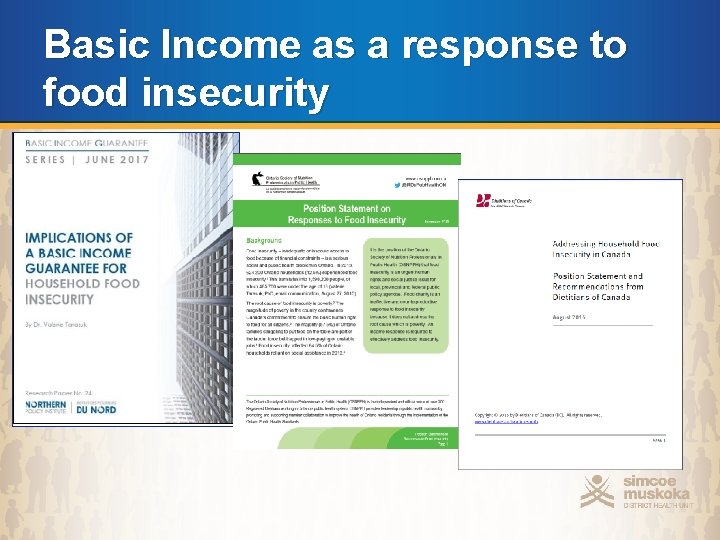 Basic Income as a response to food insecurity 