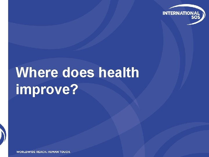 Where does health improve? 
