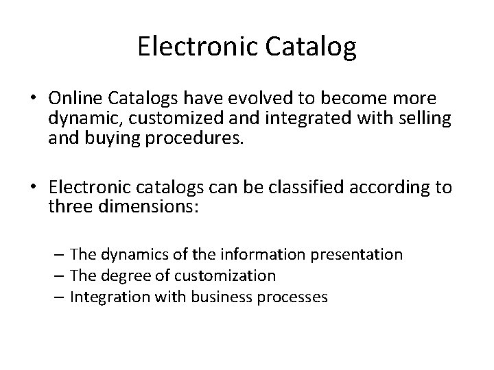 Lecture 9 Buying Process in EMarket Electronic