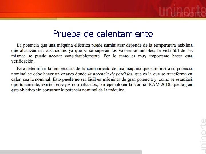 Prueba de calentamiento 