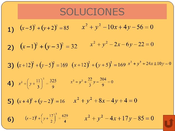 SOLUCIONES 1) 2) 3) 4) 5) 6) 