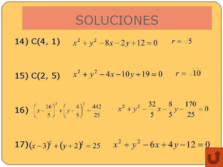 SOLUCIONES 14) C(4, 1) 15) C(2, 5) 16) 17) 