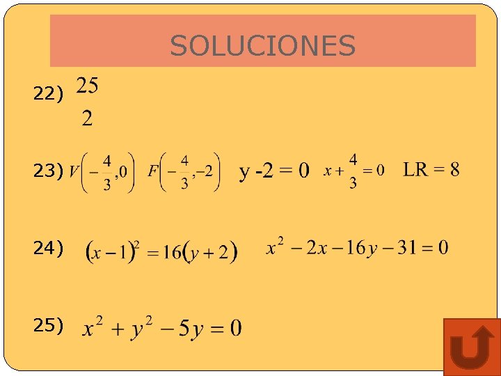 SOLUCIONES 22) 23) 24) 25) 