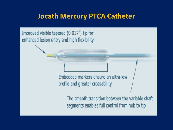 Jocath Mercury PTCA Catheter 