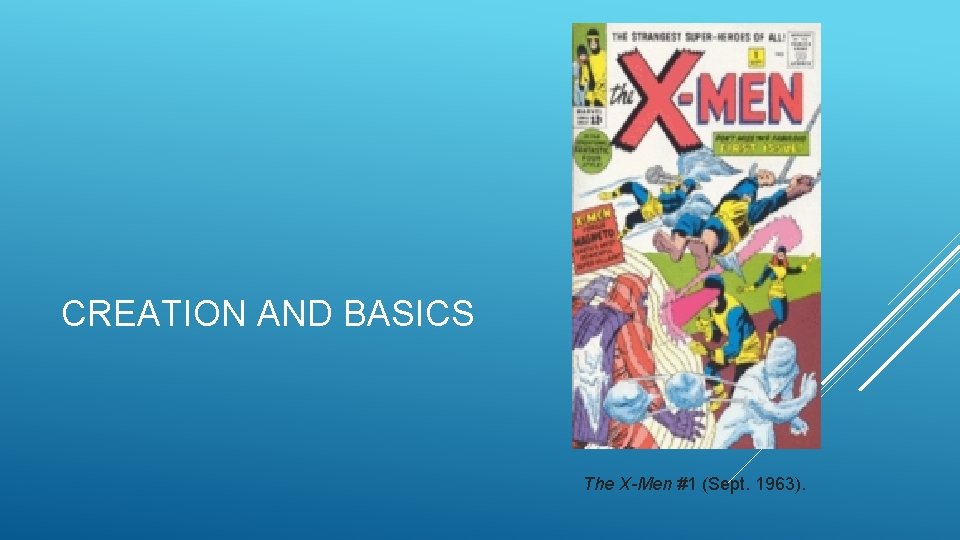 CREATION AND BASICS The X-Men #1 (Sept. 1963). 