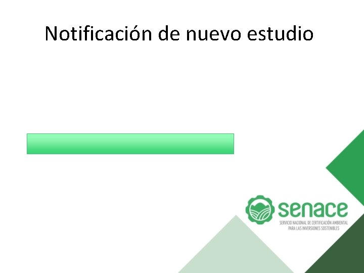 Notificación de nuevo estudio 