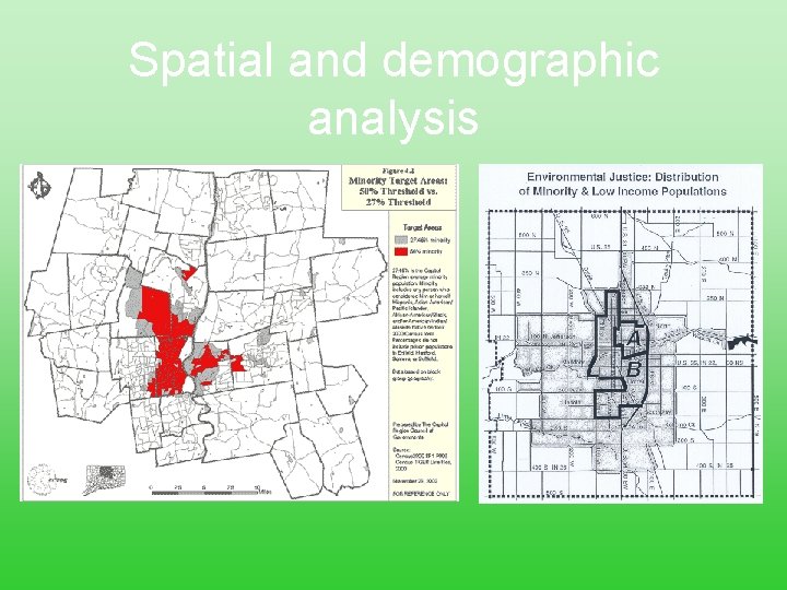 Spatial and demographic analysis 