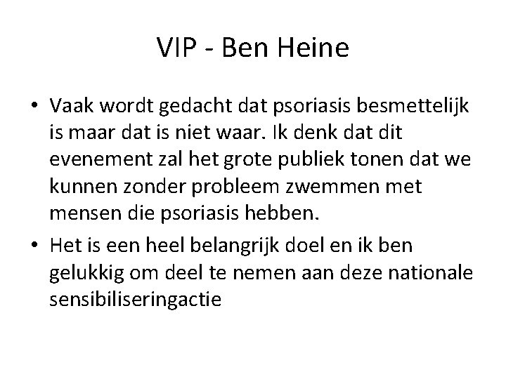 VIP - Ben Heine • Vaak wordt gedacht dat psoriasis besmettelijk is maar dat