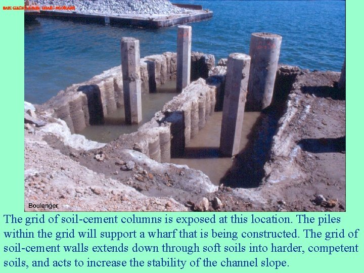 BAØI GIAÛNG A Pr. Dr. CHA U NGOÏCAÅN The grid of soil-cement columns is