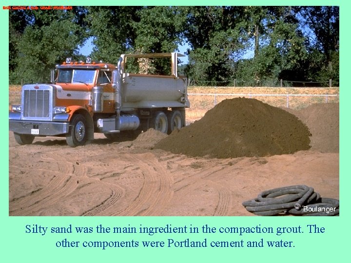 BAØI GIAÛNG A Pr. Dr. CHA U NGOÏCAÅN Silty sand was the main ingredient