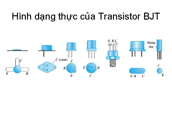 Hình dạng thực của Transistor BJT 