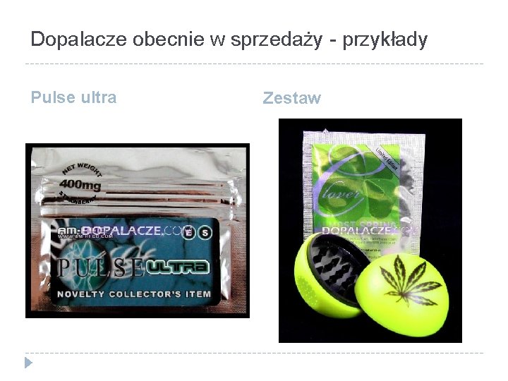 Dopalacze obecnie w sprzedaży - przykłady Pulse ultra Zestaw 