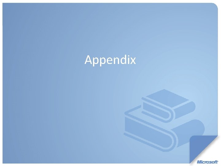 Appendix 