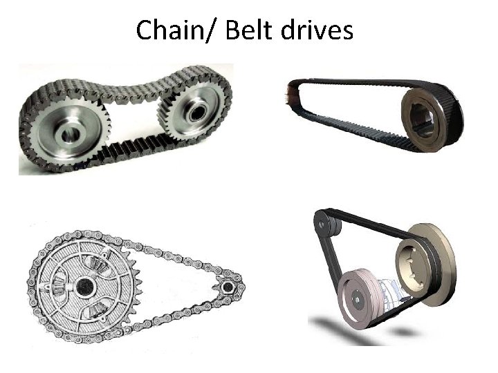 Chain/ Belt drives 