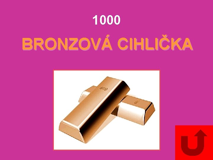 1000 BRONZOVÁ CIHLIČKA 