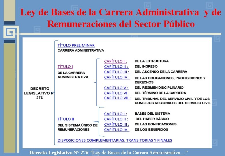 Ley de Bases de la Carrera Administrativa y de Remuneraciones del Sector Público Decreto