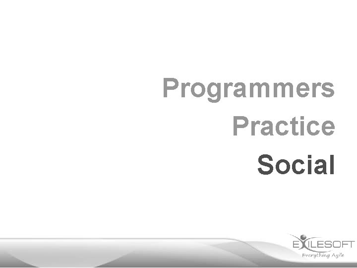 Programmers Practice Social 