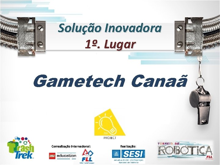 Solução Inovadora 1º. Lugar Gametech Canaã 