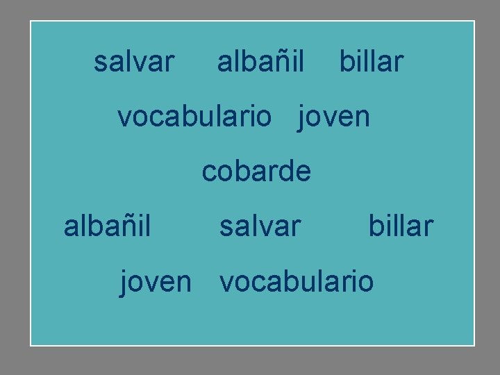 salvar albañil billar vocabulario joven cobarde albañil salvar billar joven vocabulario 