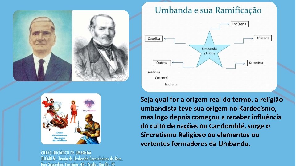 Seja qual for a origem real do termo, a religião umbandista teve sua origem