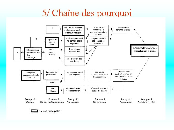 5/ Chaîne des pourquoi 