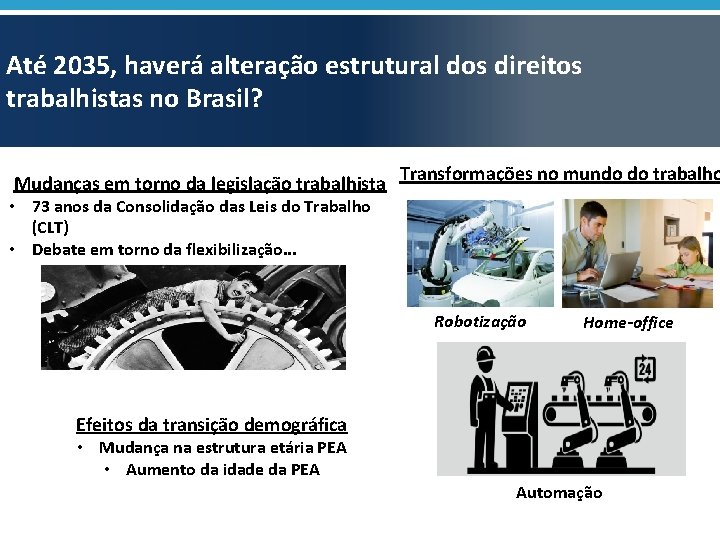 Até 2035, haverá alteração estrutural dos direitos trabalhistas no Brasil? Mudanças em torno da