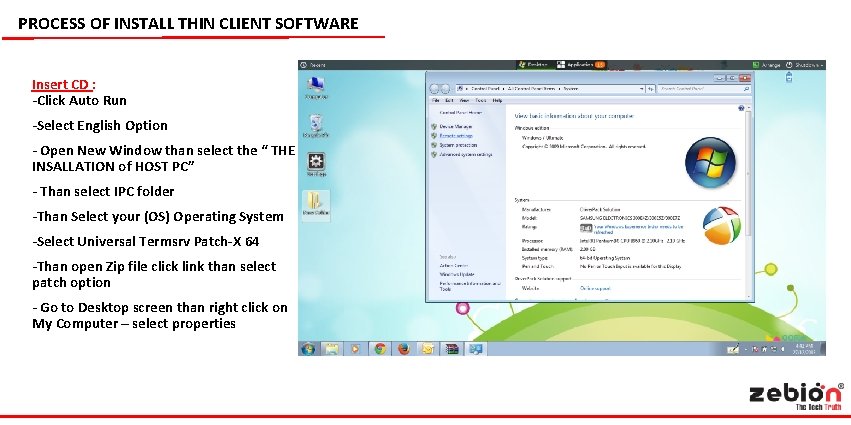 PROCESS OF INSTALL THIN CLIENT SOFTWARE Insert CD : -Click Auto Run -Select English