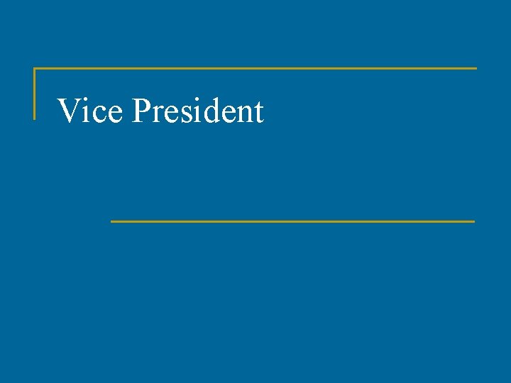 Vice President 