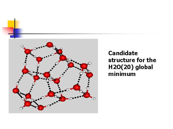 Candidate structure for the H 2 O(20) global minimum 
