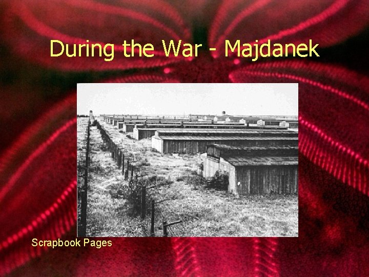 During the War - Majdanek Scrapbook Pages 