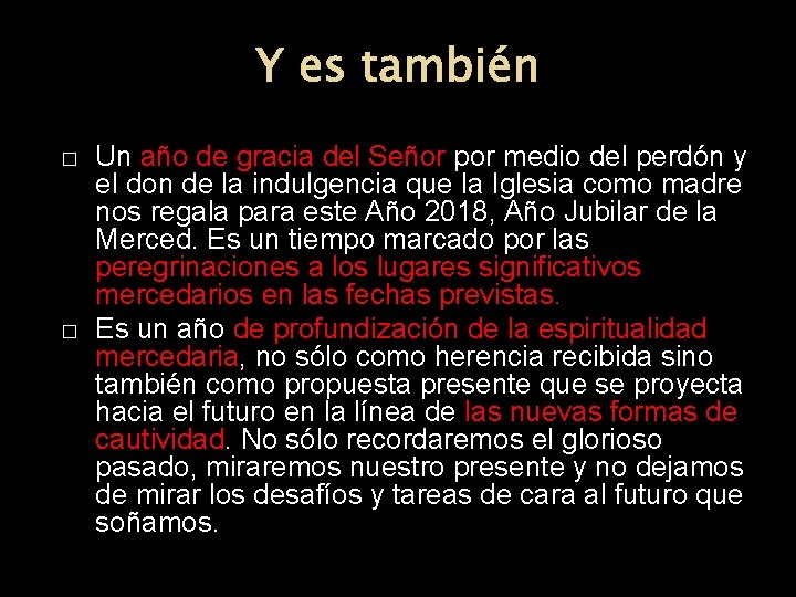 Y es también � � Un año de gracia del Señor por medio del